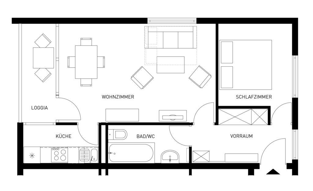 Ferienwohnung Sonnblick Bad Gastein Pokoj fotografie